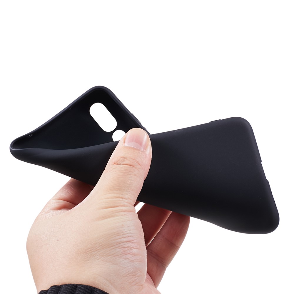 For Huawei P20 Pro Solid Color Matte Soft TPU Phone Case - Black-4
