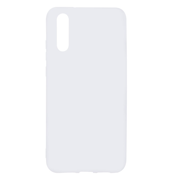 For Huawei P20 Pro Solid Color Frosted Soft TPU Back Casing - White-2