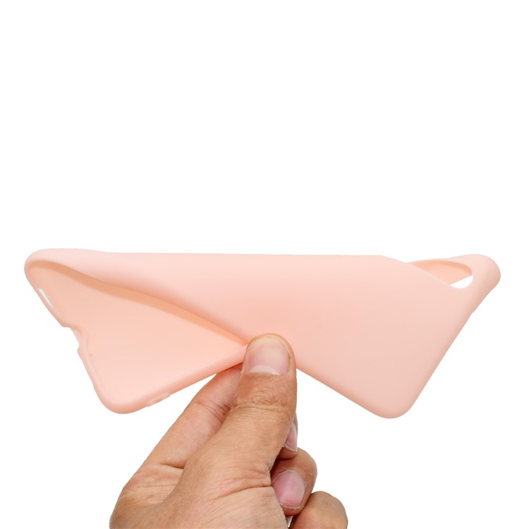 For Huawei P20 Pro Solid Color Frosted Flexible TPU Mobile Casing - Pink-6