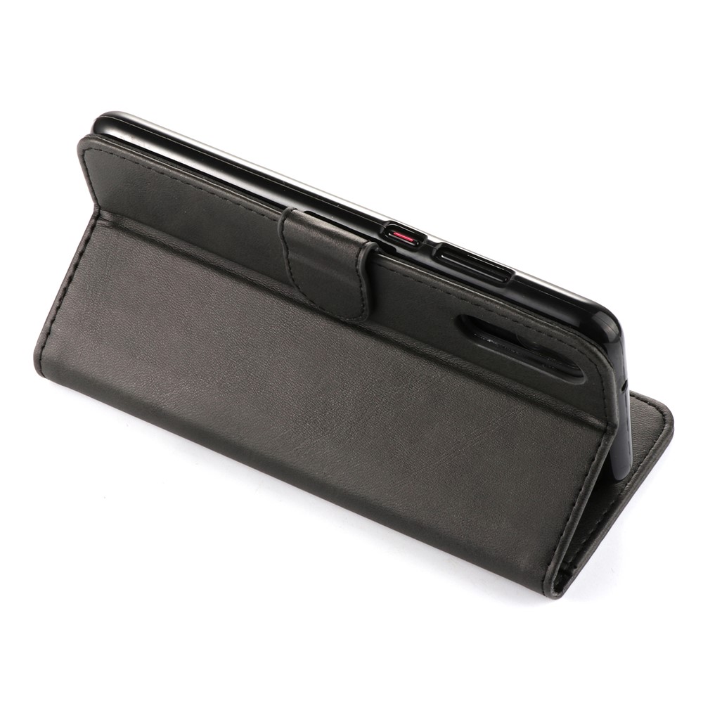 LC.IMEEKE Wallet Stand Leather Protective Case for Huawei P20 - Black-3