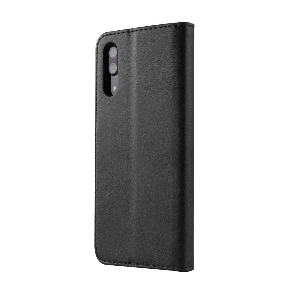 LC.IMEEKE Wallet Stand Leather Protective Case for Huawei P20 - Black-6