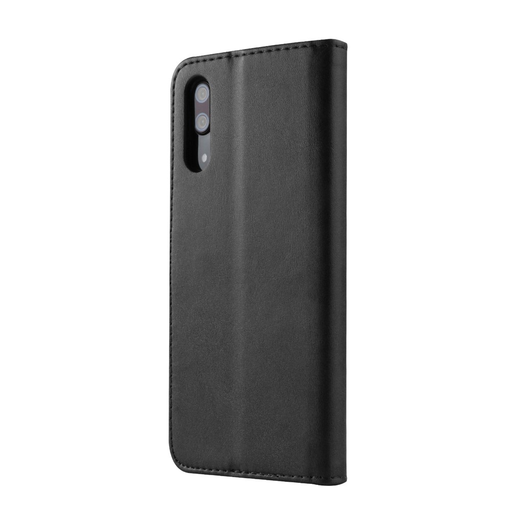 Lc. Étui de Protection en Cuir de Support de Portefeuille Imeeke Pour Huawei P20 - le Noir-6