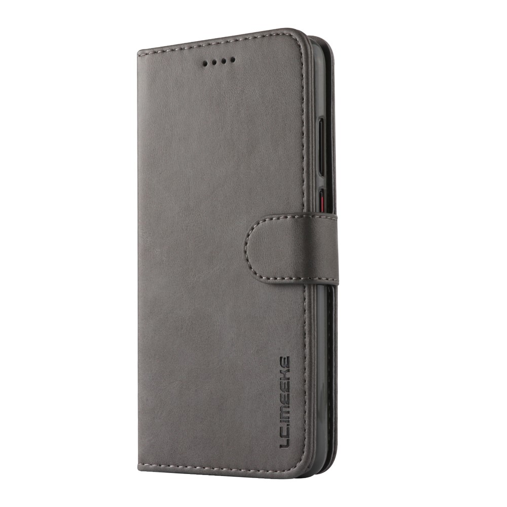 Lc.. IMEEKEKE Wallet Stand Couro Protetor Flip Capa Protetora Para Huawei P20 - Cinza-5