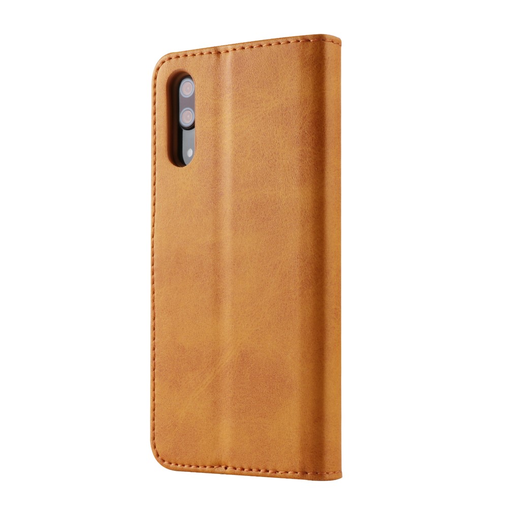 Lc. Imeeke Wallet Stand Leather Flip Case с Карточными Слотами Для Huawei P20 - Коричневый-6