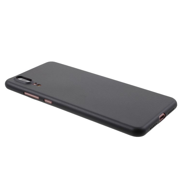 CAFELF 0.4mm Ultra Thin Matte PP Hard Cover Shell for Huawei P20 - Black-3