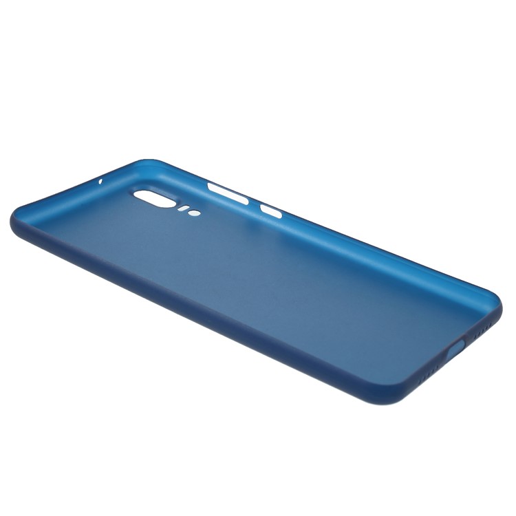 CAFELF 0.4mm Ultra Thin Matte PP Hard Cover Shell for Huawei P20 - Dark Blue-5