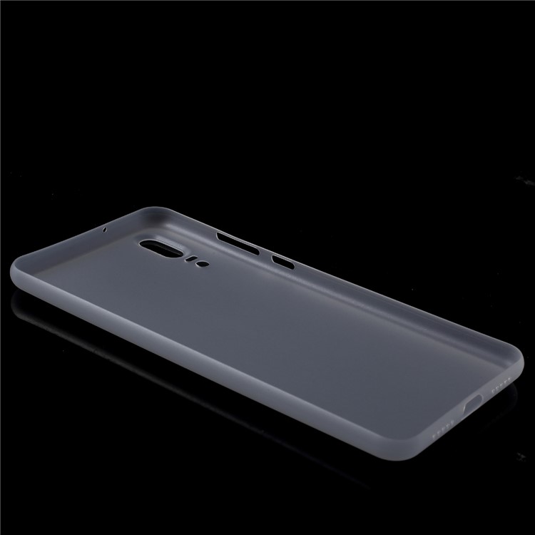 CAFELF 0.4mm Ultra Thin Matte PP Hard Casing Shell for Huawei P20 - White-5