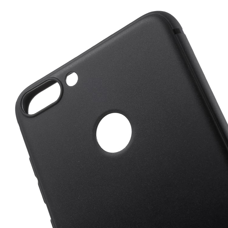 CAFELE Frosted TPU Shell Case for Huawei P Smart / Enjoy 7S - Black-4