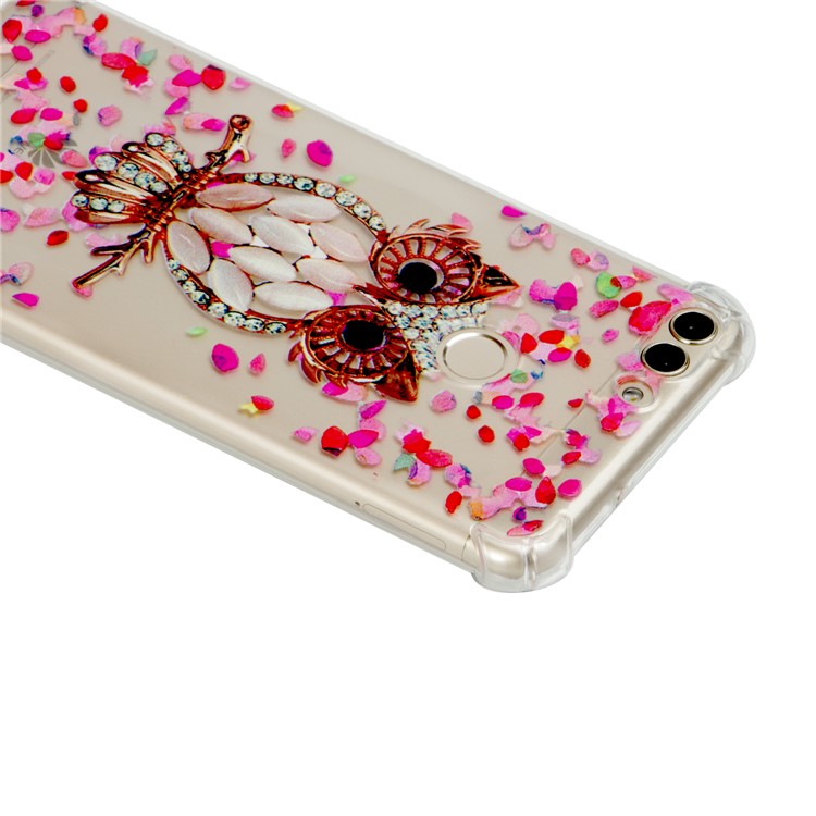 Patterned TPU Cellphone Lightweight Cover for Huawei P Smart / Huawei Enjoy 7S - Shiny Owl-4