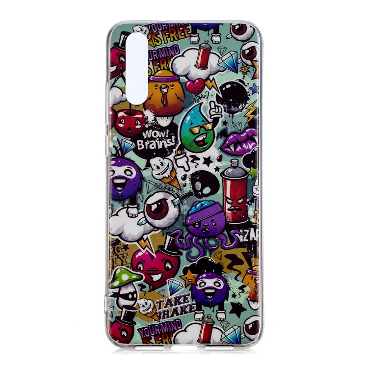 Luminous IMD Patterned Soft TPU Phone Cover for Huawei P20 - Wow Brains-1