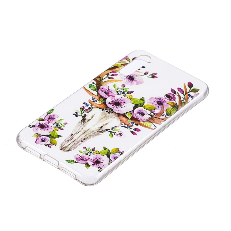 Luminous IMD Patterned Soft TPU Mobile Cover for Huawei P20 - Flowered Elk-2