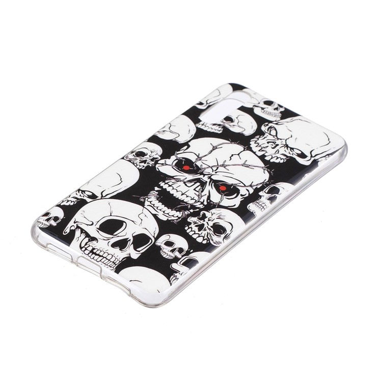 Luminous IMD Patterned Soft TPU Mobile Shell for Huawei P20 - Skulls-2