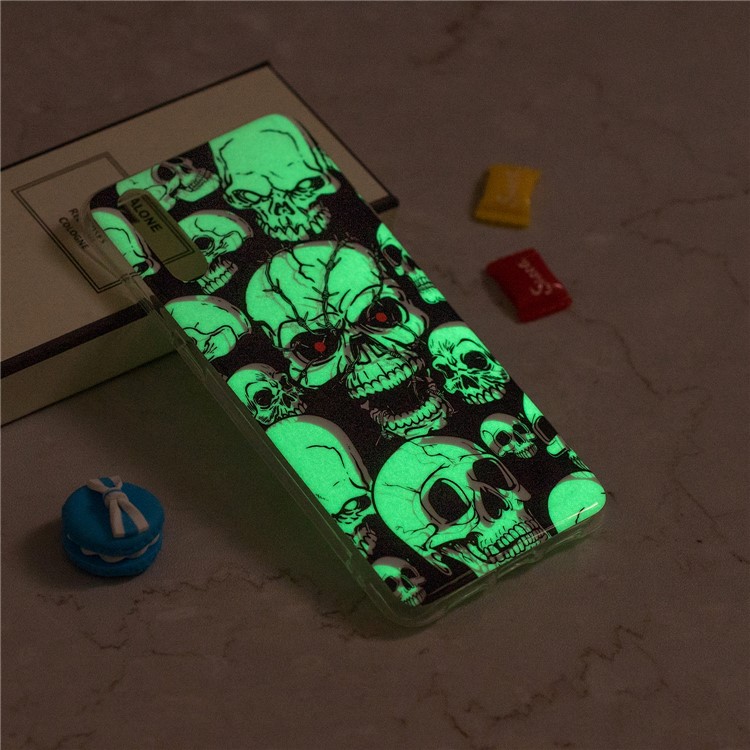 Luminous IMD Patterned Soft TPU Mobile Shell for Huawei P20 - Skulls-6