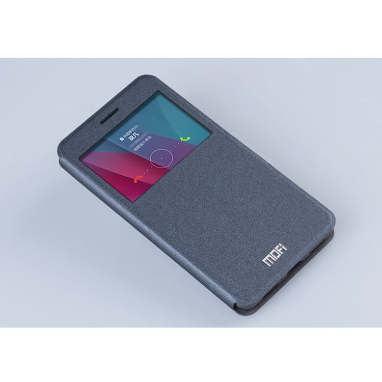 MOFI Hui Series View Windows Leather Case for Huawei Honor Play 5X / Honor 5X - Grey-2
