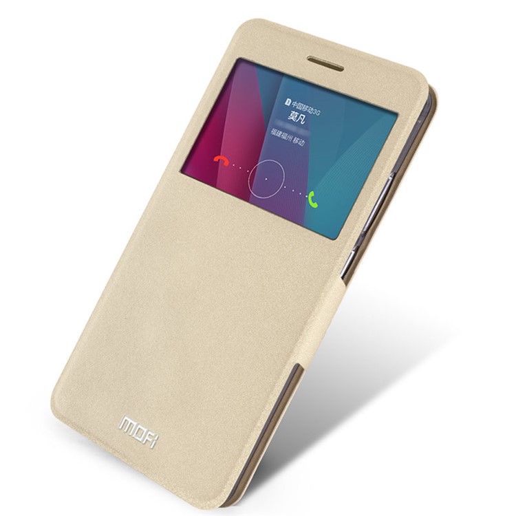 MOFI Hui Series Stand Leather Case for Huawei Honor Play 5X / Honor 5X - Champagne-1