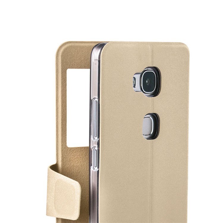 MOFI Hui Series Stand Leather Case for Huawei Honor Play 5X / Honor 5X - Champagne-2