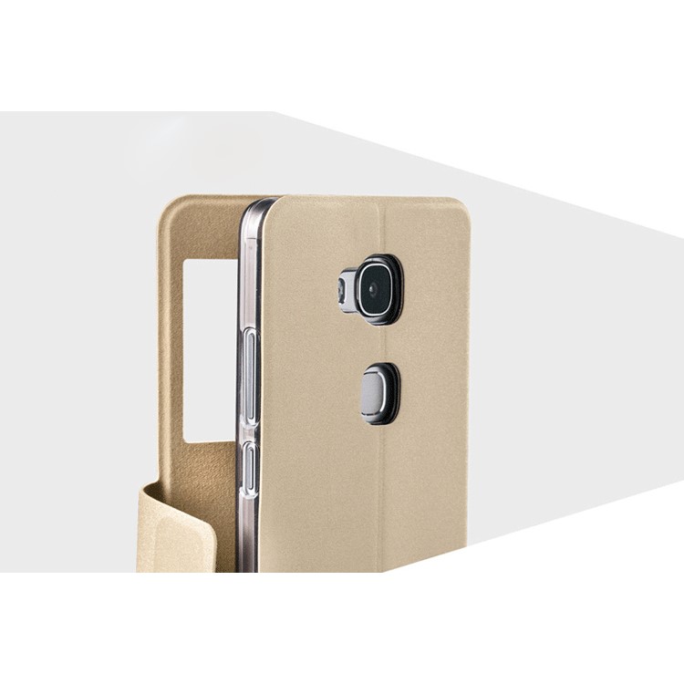 MOFI Hui Series Stand Leather Case for Huawei Honor Play 5X / Honor 5X - Champagne-8