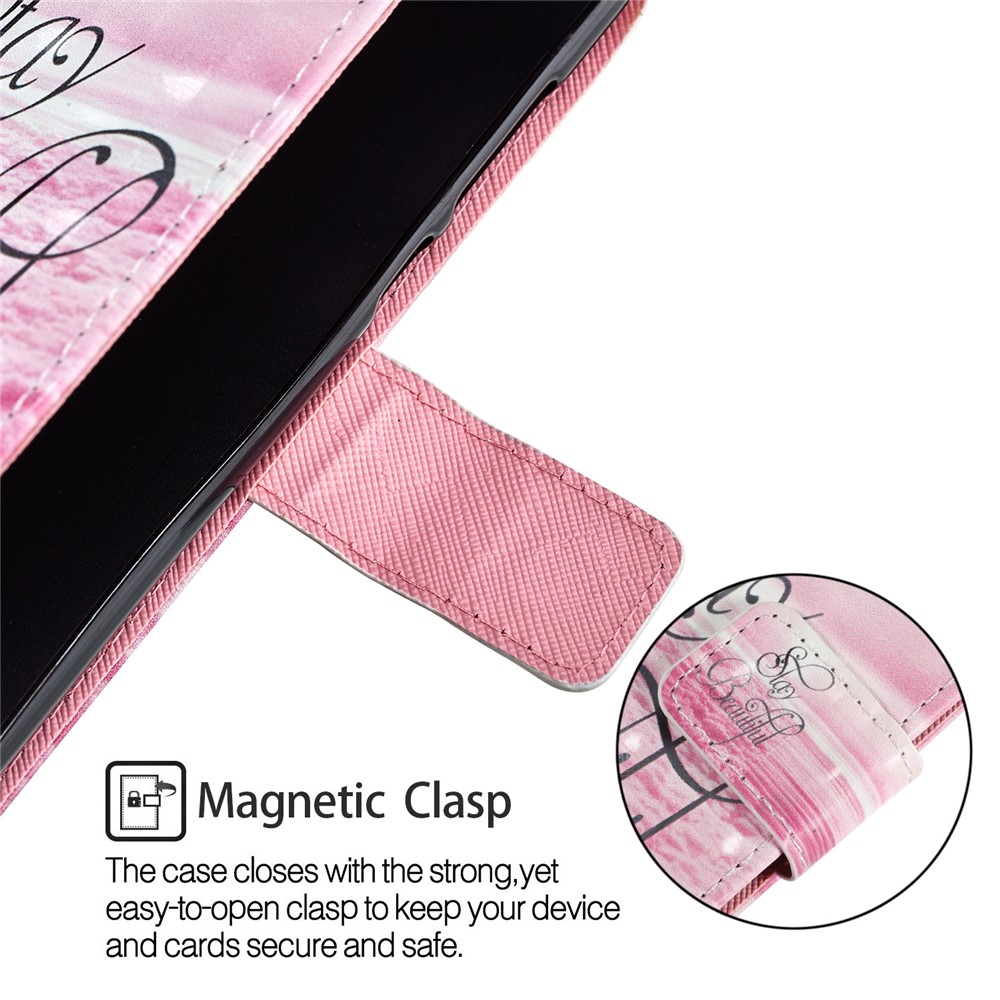 Pattern Printing Wallet Leather Phone Casing with Stand for Huawei P20 - Stay Beautiful-6