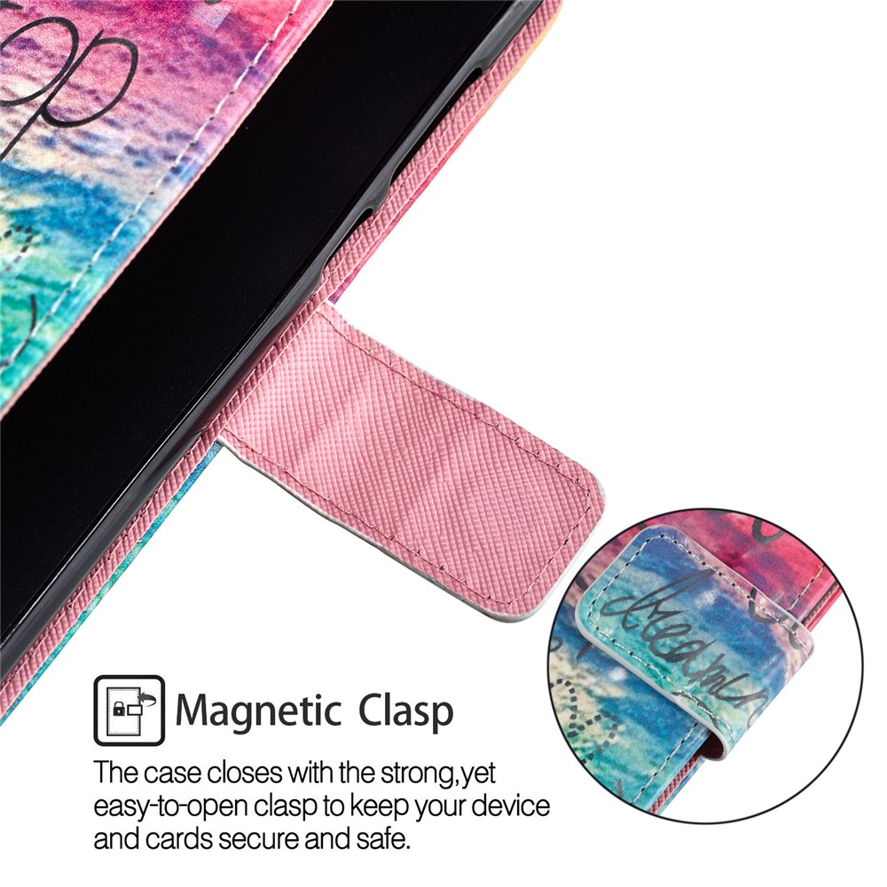 Per Huawei P20 Lite / Nova 3e (cina) Stampa di Stampa in Pelle Magnetica Case di Cellulare - Mai Smettere di Imparare-6