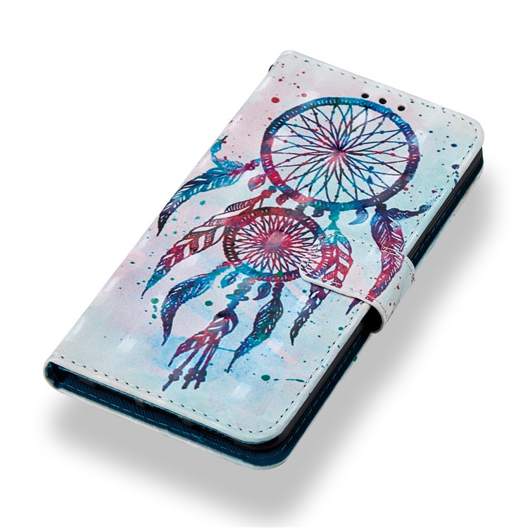 Pattern Printing Light Spot Decor Leather Stand Protective Cover for Huawei P20 Pro - Colorful Dream Catcher-7