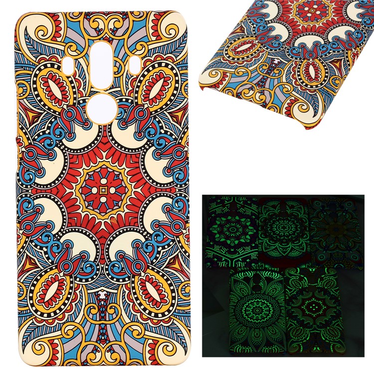 Ethnic Style Embossment Luminous Matte TPU Back Case for Huawei Mate 10 Pro - Style 1-1