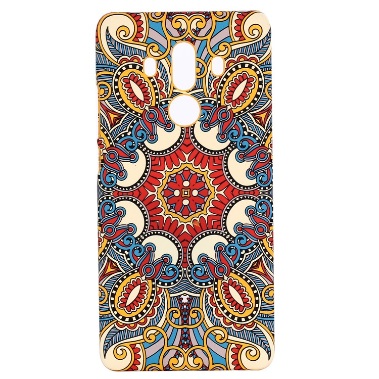 Ethnic Style Embossment Luminous Matte TPU Back Case for Huawei Mate 10 Pro - Style 1-2