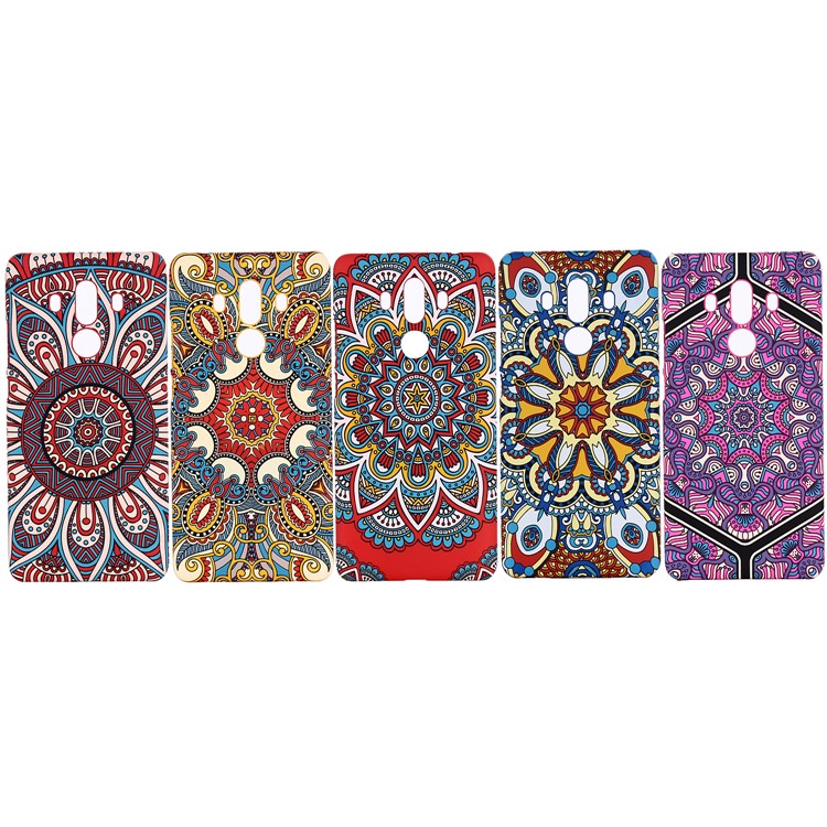 Ethnic Style Embossment Luminous Matte TPU Back Case for Huawei Mate 10 Pro - Style 1-7