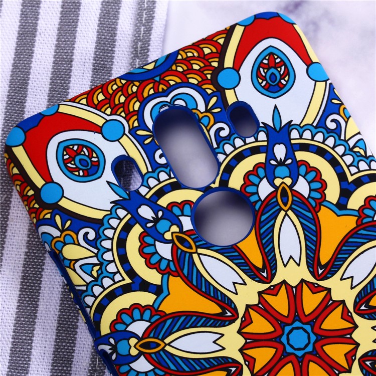 Ethnic Style Embossment Luminous Matte TPU Gel Cover for Huawei Mate 10 Pro - Style 2-3