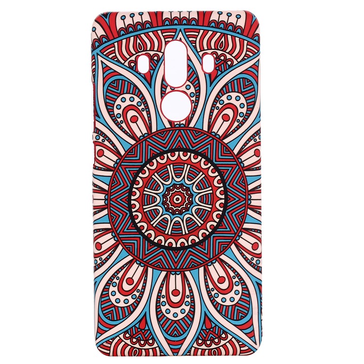 Ethnic Style Embossment Luminous Matte TPU Phone Casing for Huawei Mate 10 Pro - Style 3-1