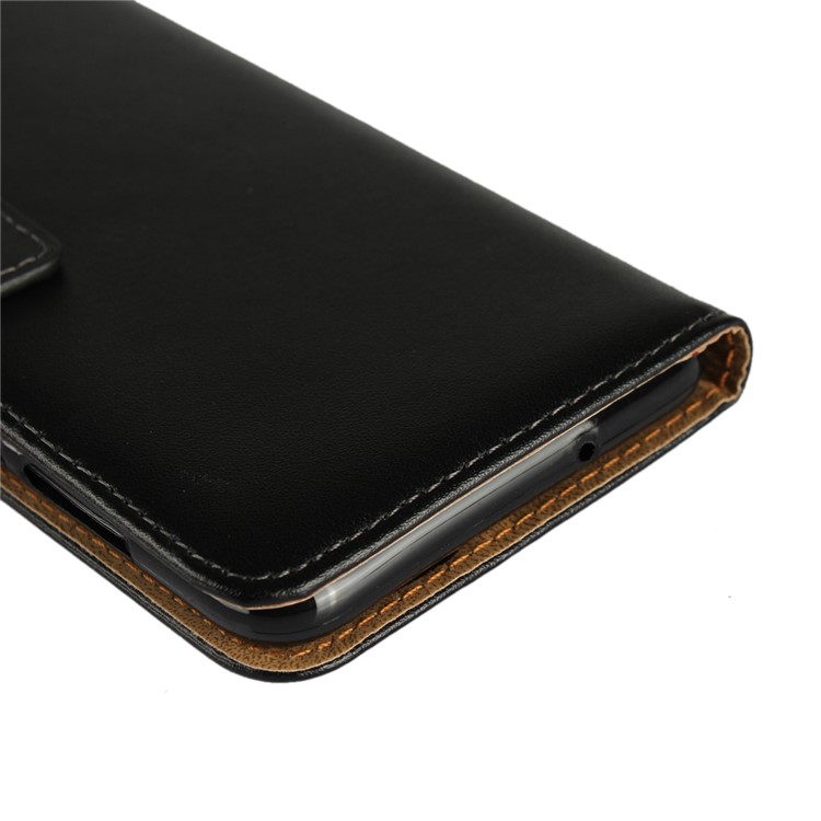 Wallet Stand Split Leather Protection Mobile Phone Case for Huawei P Smart / Enjoy 7S - Black-10