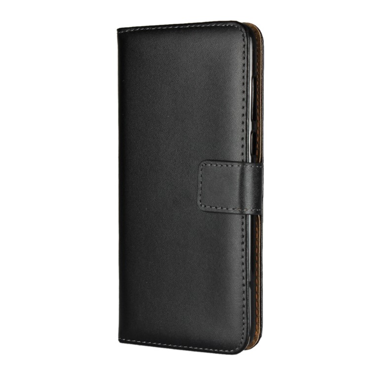 Wallet Stand Split Leather Protection Mobile Phone Case for Huawei P Smart / Enjoy 7S - Black-2
