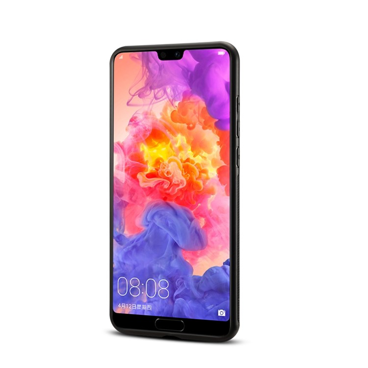 Pattern Printing PU Leather Coated PC + TPU Hybrid Phone Cover for Huawei P20 Pro - Blooming Flower-2