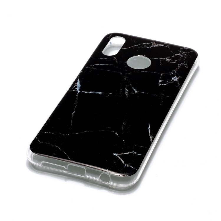 Para Huawei P20 Lite / Nova 3e Marble Pattern IMD TPU Funda Para Teléfono Móvil - Negro-3