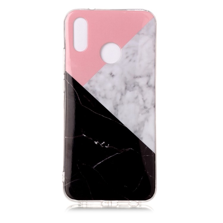 For Huawei P20 Lite / Nova 3e Marble Pattern IMD TPU Cellphone Cover - Pink / Grey / Black-2