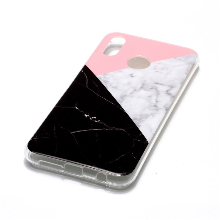 For Huawei P20 Lite / Nova 3e Marble Pattern IMD TPU Cellphone Cover - Pink / Grey / Black-3