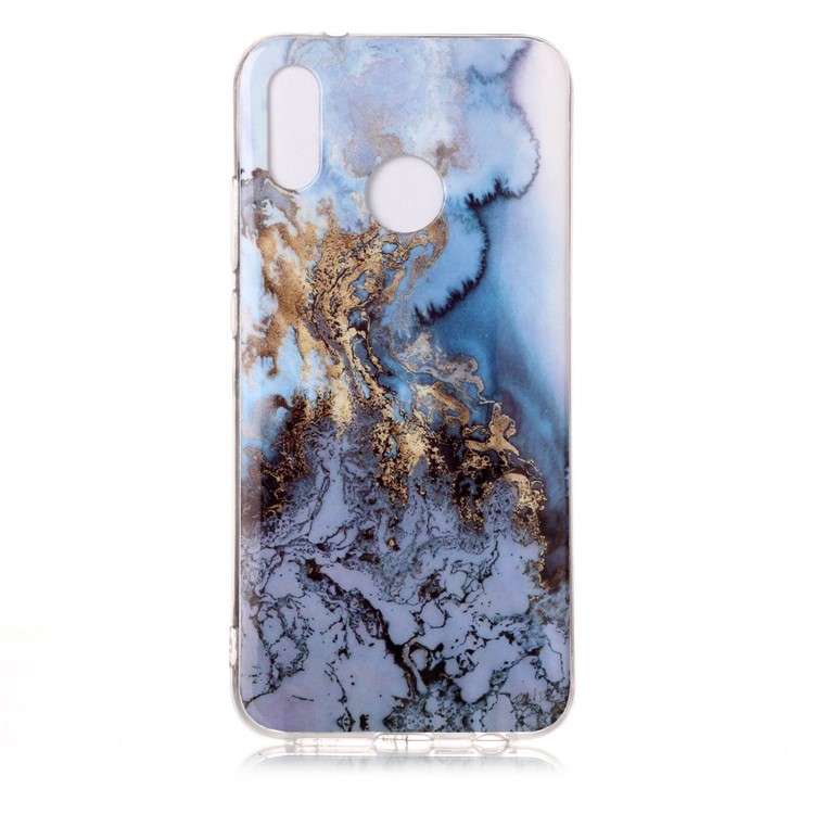 Para Huawei P20 Lite / Nova 3e Marble Pattern IMD TPU Accesorio Para Teléfono - Bebe Azul-2