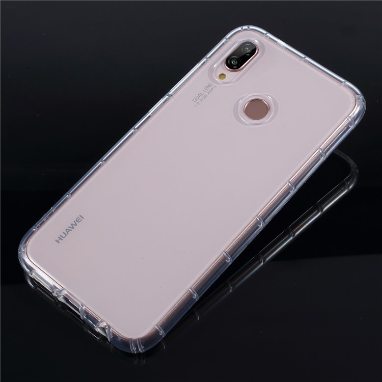 50Pcs Drop-proof Clear TPU Mobile Phone Back Case for Huawei P20 Lite/Nova 3e-1