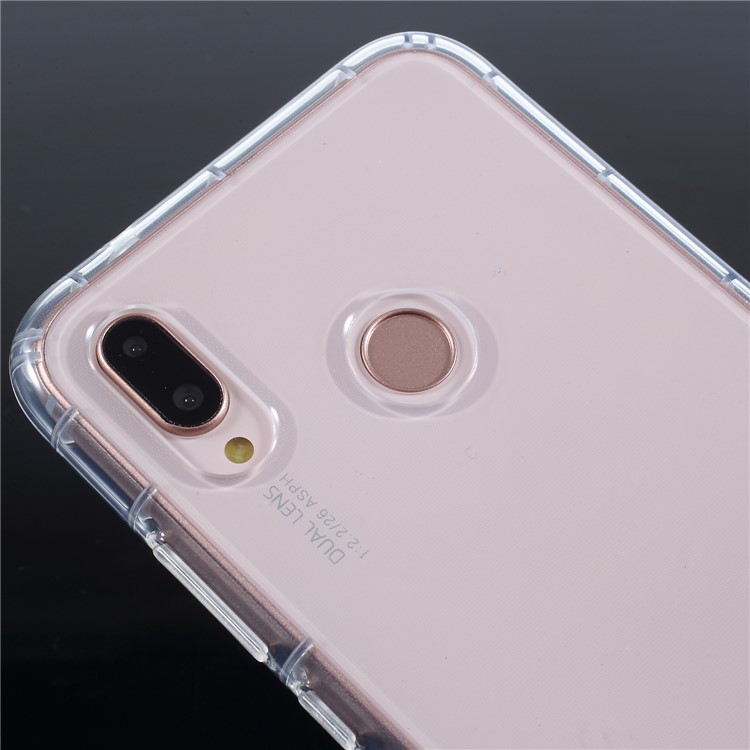 50Pcs Drop-proof Clear TPU Mobile Phone Back Case for Huawei P20 Lite/Nova 3e-3