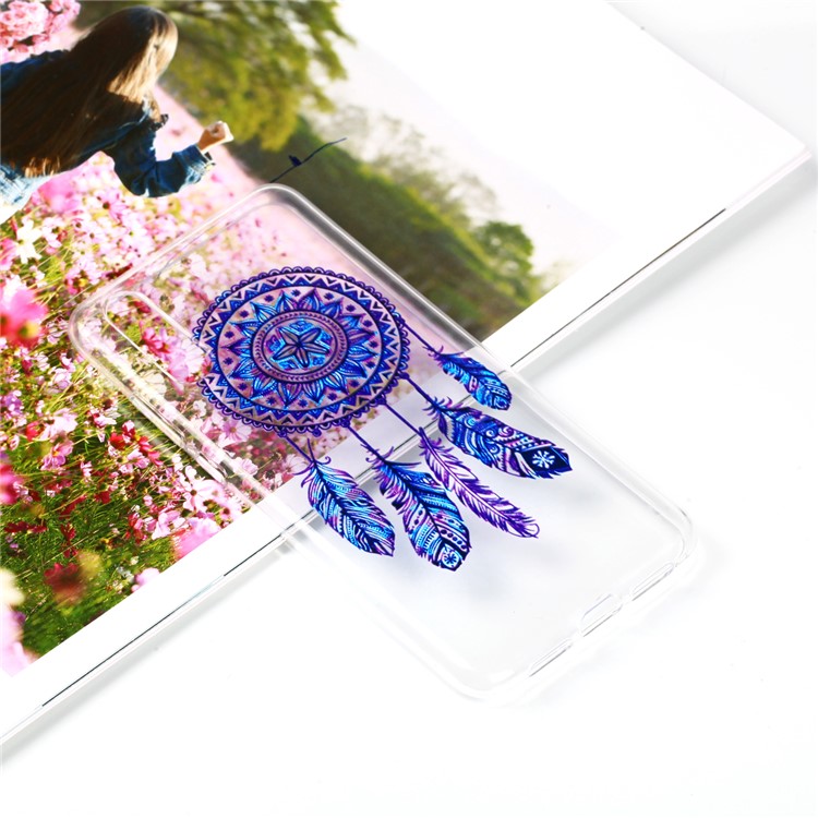 Pattern Printing Soft TPU Gel Phone Shell for Huawei P20 - Dream Catcher-1