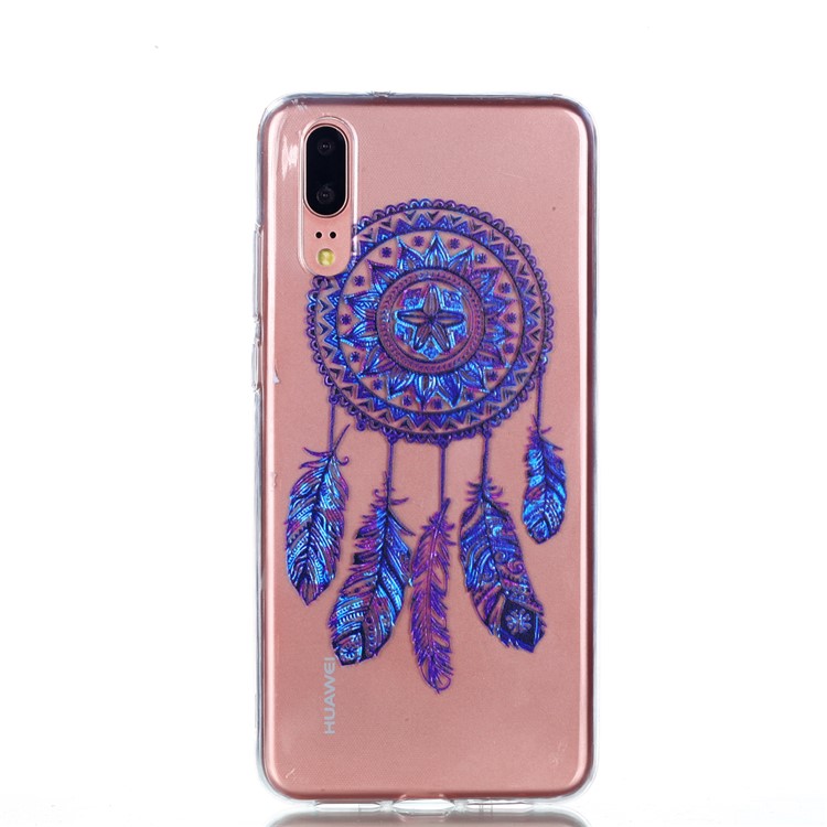 Pattern Printing Soft TPU Gel Phone Shell for Huawei P20 - Dream Catcher-2