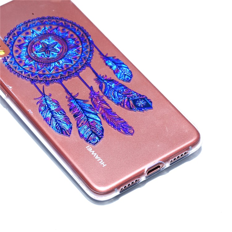 Pattern Printing Soft TPU Gel Phone Shell for Huawei P20 - Dream Catcher-3
