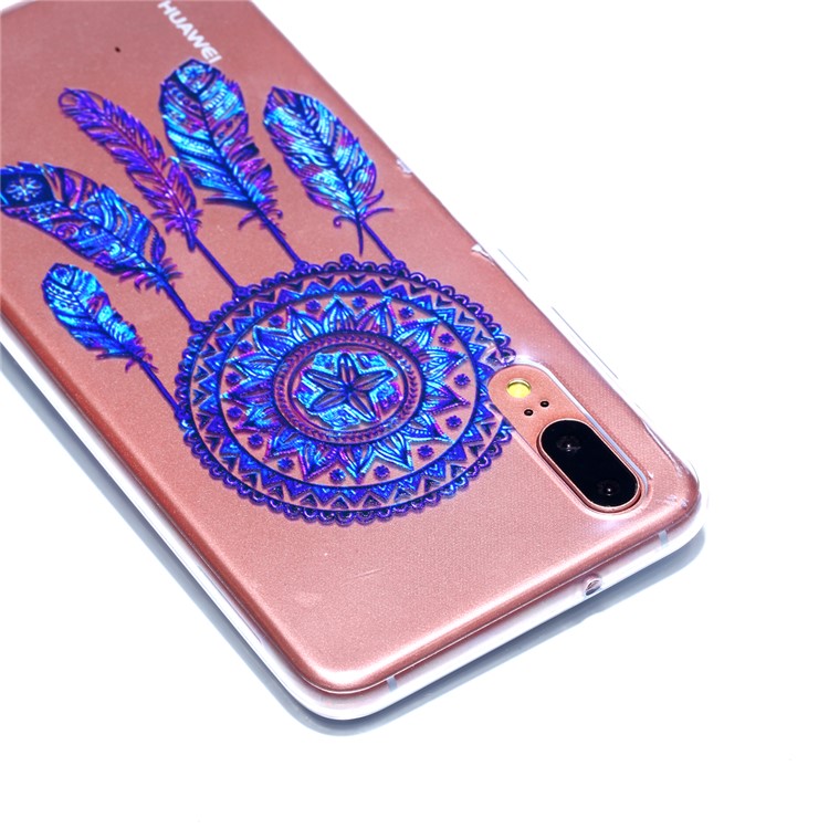 Pattern Printing Soft TPU Gel Phone Shell for Huawei P20 - Dream Catcher-4