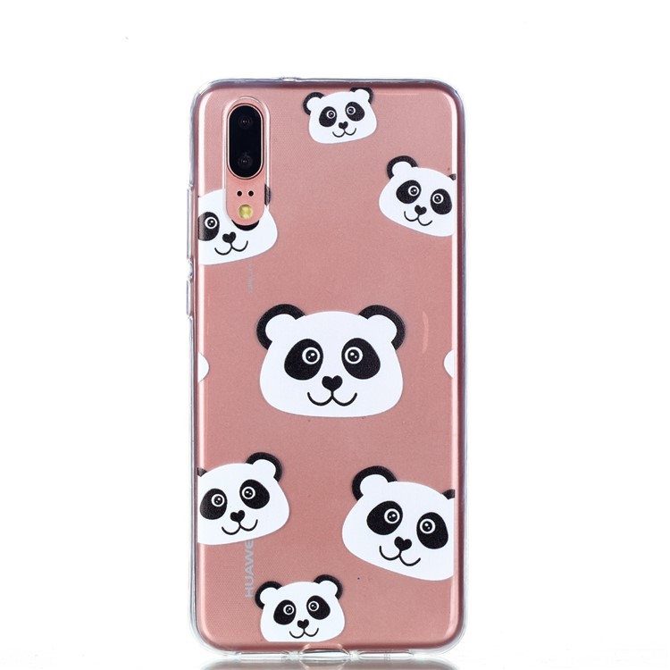 Pattern Printing Soft TPU Cell Phone Cover for Huawei P20 - Cute Bears-2