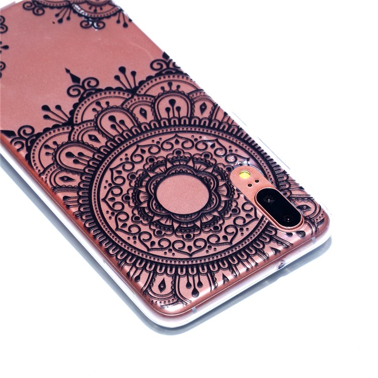 Pattern Printing Soft TPU Protection Phone Shell for Huawei P20 - Lace Pattern-4