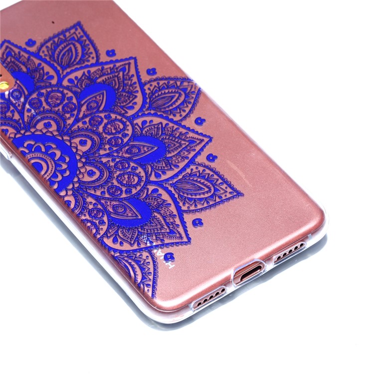 Pattern Printing Soft TPU Back Case for Huawei P20 - Mandala Flower-3
