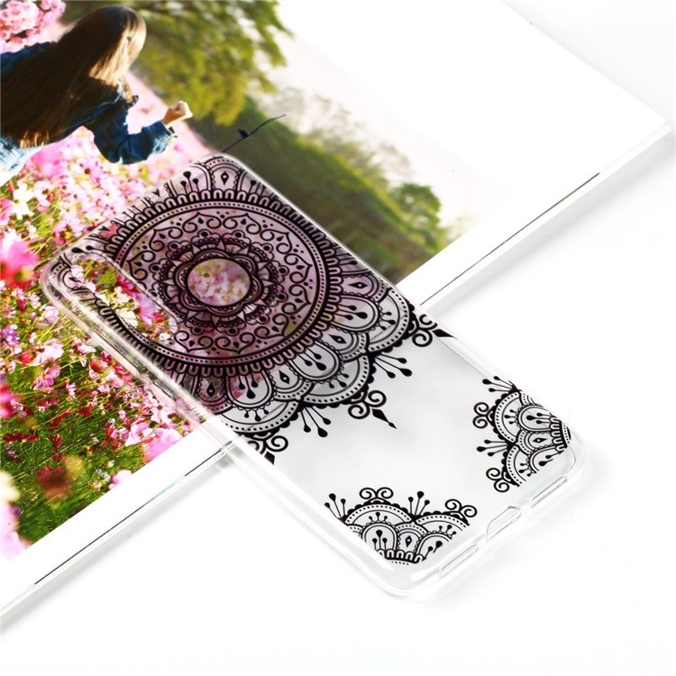 Pattern Printing Soft TPU Gel Back Case for Huawei P20 Pro - Lace Pattern-1