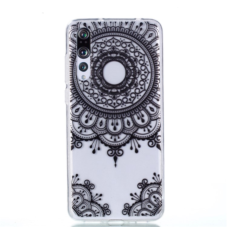 Pattern Printing Soft TPU Gel Back Case for Huawei P20 Pro - Lace Pattern-2