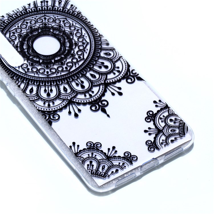 Pattern Printing Soft TPU Gel Back Case for Huawei P20 Pro - Lace Pattern-3