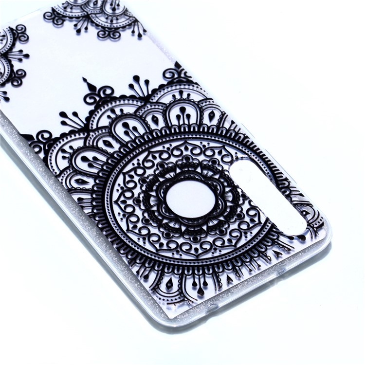 Pattern Printing Soft TPU Gel Back Case for Huawei P20 Pro - Lace Pattern-4