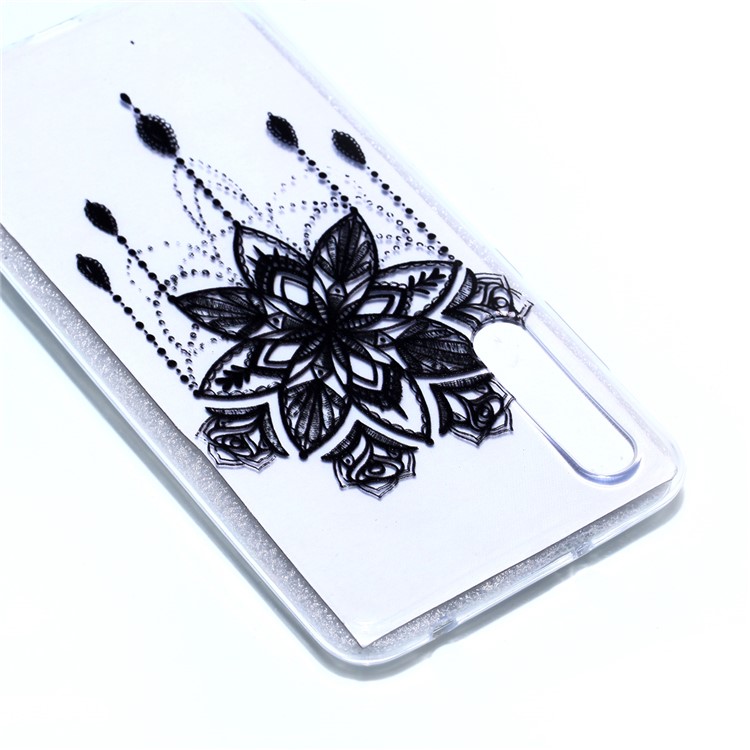 Pattern Printing Soft TPU Gel Back Casing Shell for Huawei P20 Pro - Retro Flower-4